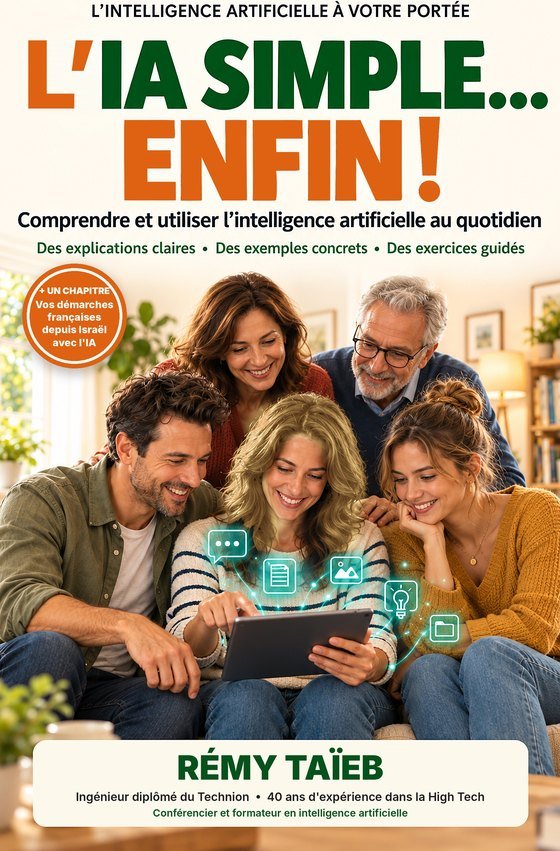 Couverture du livre imprimé L'IA simple… enfin !